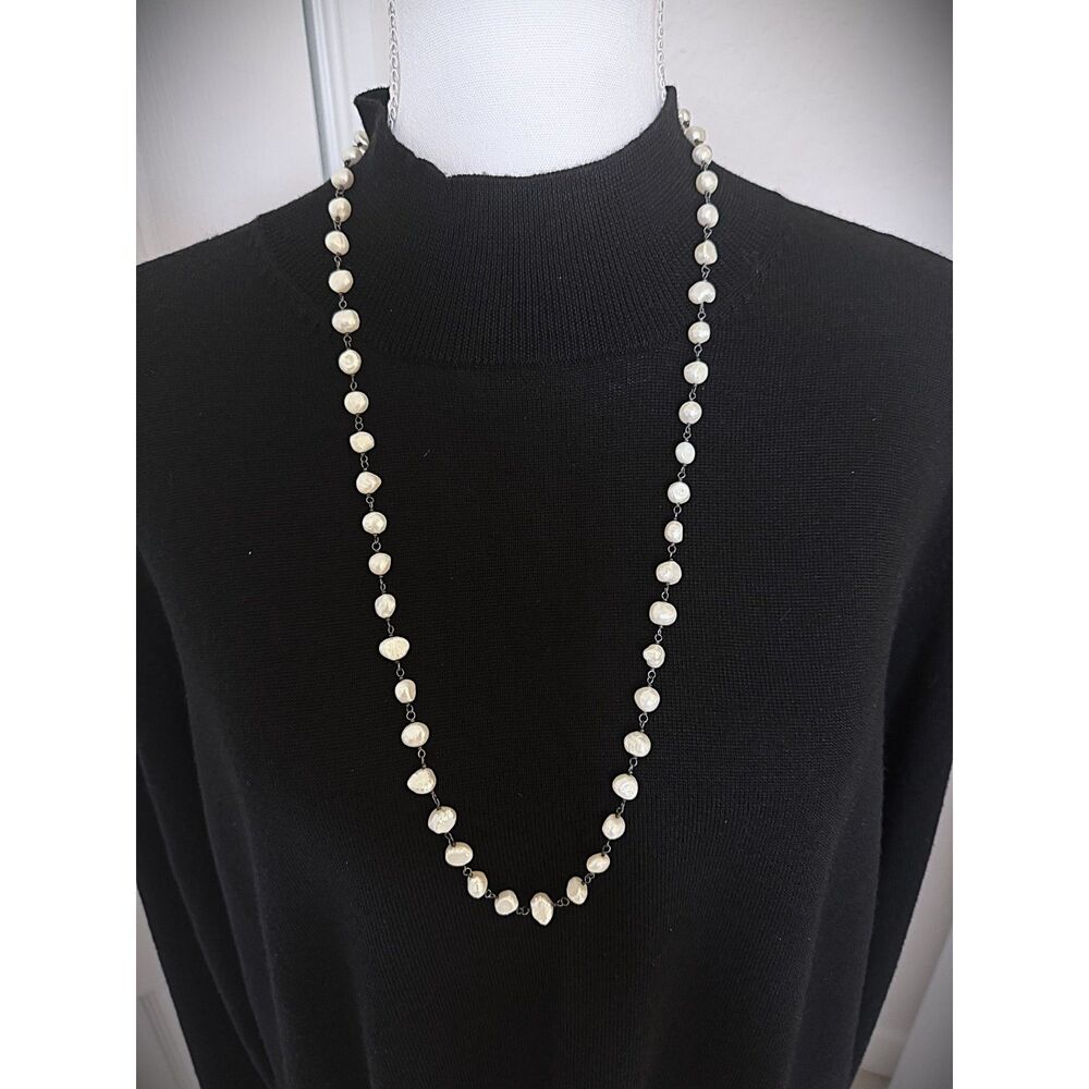 Silpada Retired "Fresh Catch" Long Pearl Necklace